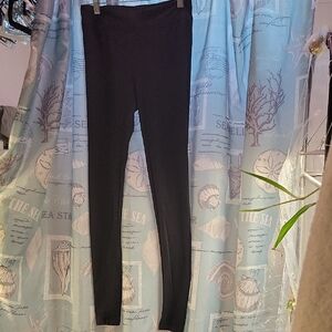 Small Black Leggings - Small Tear Near Calf Towards The Back